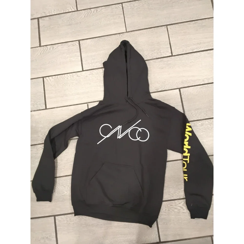 CNCO World‎ Tour Black Hoodie Concert Merch Graphic Pullover Size S